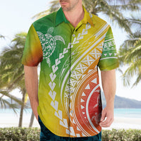 Polynesian Pride Hawaiian Shirt Turtle Hibiscus Luxury Style - Reggae - Wonder Print Shop