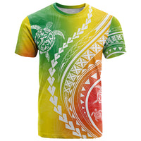 Polynesian Pride T Shirt Turtle Hibiscus Luxury Style - Reggae - Wonder Print Shop