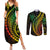 Polynesian Pride Couples Matching Summer Maxi Dress and Long Sleeve Button Shirts Turtle Hibiscus Luxury Style - Reggae Ver2 LT7 - Wonder Print Shop