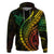 Polynesian Pride Hoodie Turtle Hibiscus Luxury Style - Reggae Ver2 - Wonder Print Shop
