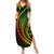 Polynesian Pride Summer Maxi Dress Turtle Hibiscus Luxury Style - Reggae Ver2 - Wonder Print Shop