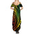 Polynesian Pride Summer Maxi Dress Turtle Hibiscus Luxury Style - Reggae Ver2 - Wonder Print Shop