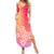 Polynesia Summer Maxi Dress Plumeria Pink Gradient Curves - Wonder Print Shop