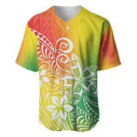 Polynesia Baseball Jersey Plumeria Reggae Curves LT7 - Wonder Print Shop