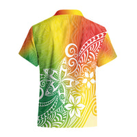 Polynesia Hawaiian Shirt Plumeria Reggae Curves - Wonder Print Shop