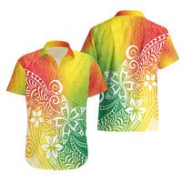 Polynesia Hawaiian Shirt Plumeria Reggae Curves - Wonder Print Shop