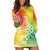 Polynesia Hoodie Dress Plumeria Reggae Curves - Wonder Print Shop