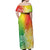 Polynesia Off Shoulder Maxi Dress Plumeria Reggae Curves - Wonder Print Shop