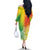 Polynesia Off The Shoulder Long Sleeve Dress Plumeria Reggae Curves - Wonder Print Shop