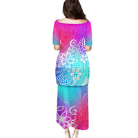 Polynesia Puletasi Plumeria Galaxy Gradient Curves - Wonder Print Shop