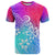Polynesia T Shirt Plumeria Galaxy Gradient Curves - Wonder Print Shop