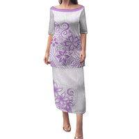 Polynesia Puletasi Plumeria Lavender Curves - Wonder Print Shop