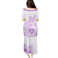 Polynesia Puletasi Plumeria Lavender Curves - Wonder Print Shop