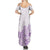 Polynesia Summer Maxi Dress Plumeria Lavender Curves - Wonder Print Shop