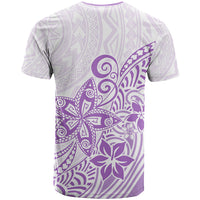 Polynesia T Shirt Plumeria Lavender Curves - Wonder Print Shop
