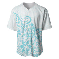 Polynesia Baseball Jersey Plumeria Turquoise Curves LT7 - Wonder Print Shop