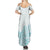 Polynesia Summer Maxi Dress Plumeria Turquoise Curves - Wonder Print Shop