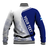 Personalised Scotland Rugby Baseball Jacket 2023 World Cup The Thistle LT7 - Wonder Print Shop