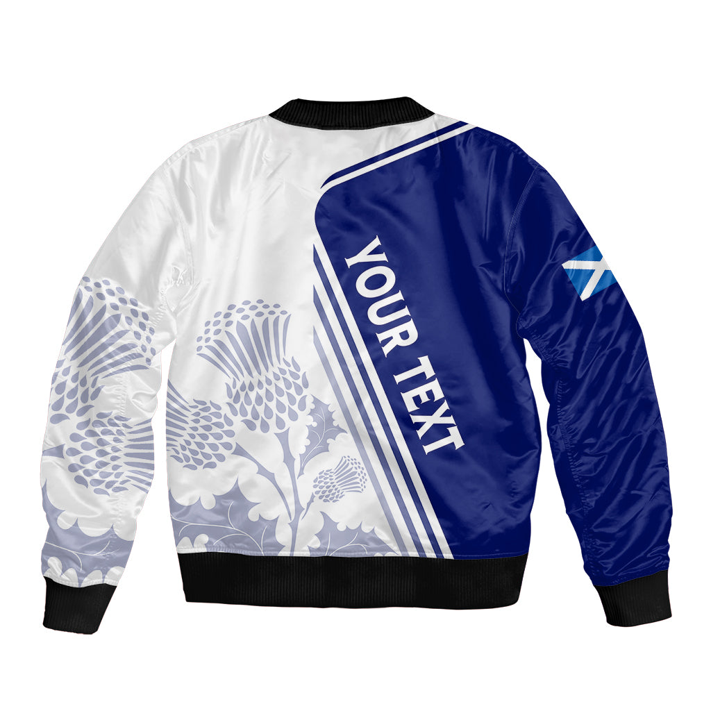 Personalised Scotland Rugby Bomber Jacket 2023 World Cup The Thistle LT7 - Wonder Print Shop