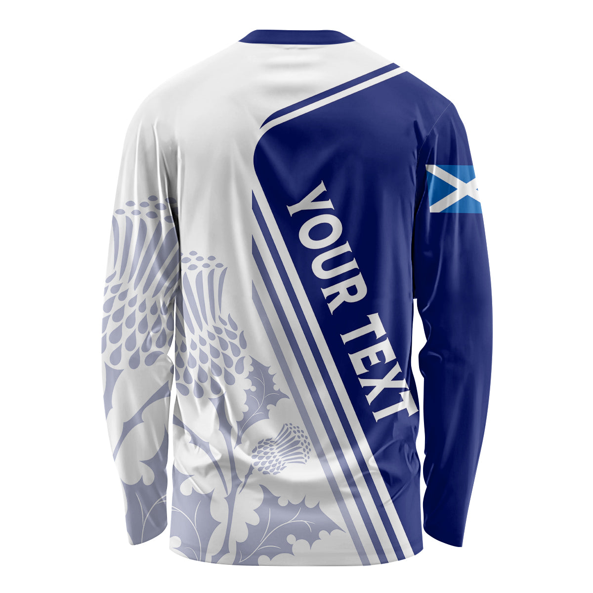 Personalised Scotland Rugby Long Sleeve Shirt 2023 World Cup The Thistle - Wonder Print Shop
