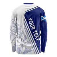 Personalised Scotland Rugby Long Sleeve Shirt 2023 World Cup The Thistle - Wonder Print Shop