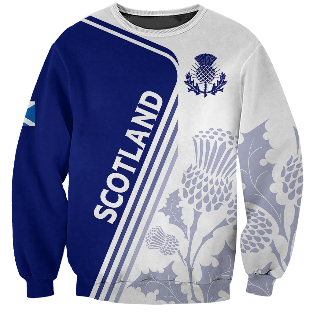 Personalised Scotland Rugby Sweatshirt 2023 World Cup The Thistle - Wonder Print Shop
