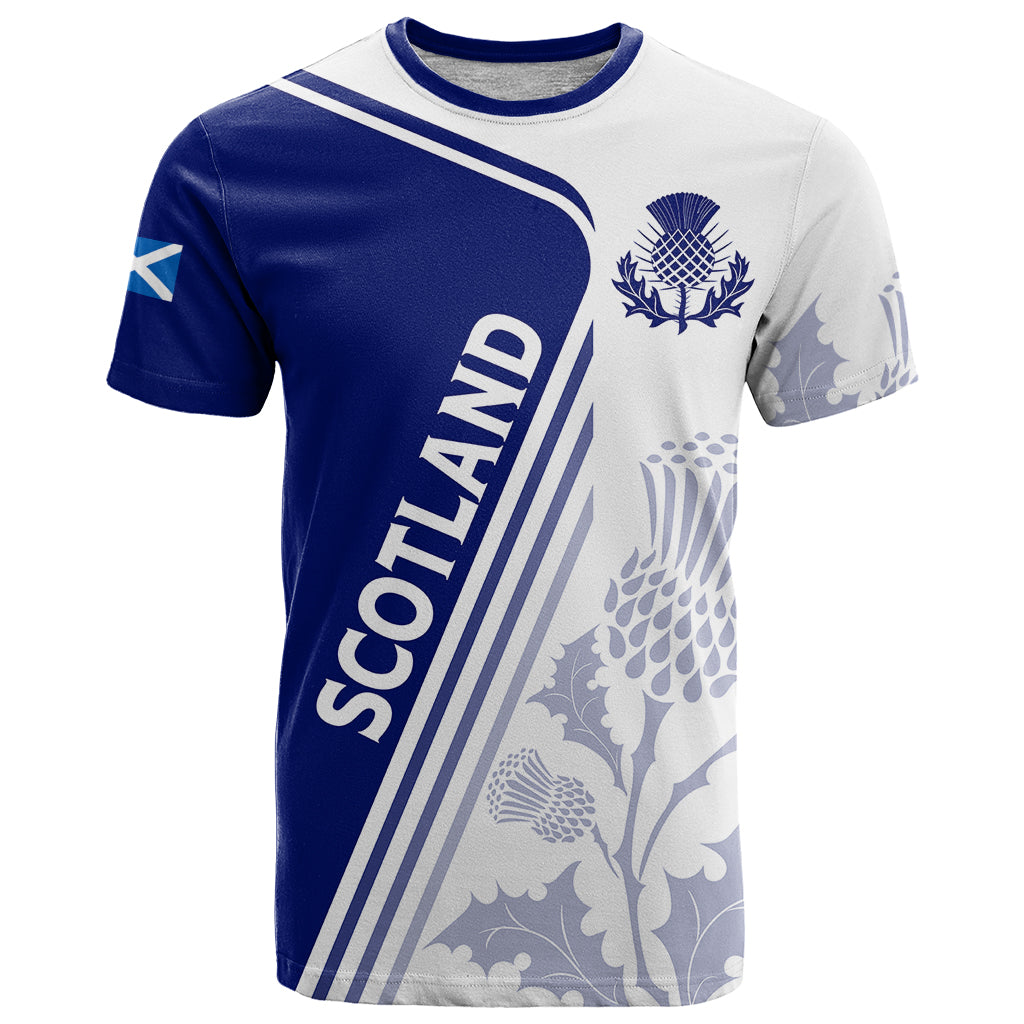 Personalised Scotland Rugby T Shirt 2023 World Cup The Thistle - Wonder Print Shop