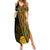 Personalised South African Heritage Day Summer Maxi Dress Kente Ethnic Patterns Mix Protea - Wonder Print Shop
