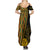 Personalised South African Heritage Day Summer Maxi Dress Kente Ethnic Patterns Mix Protea - Wonder Print Shop
