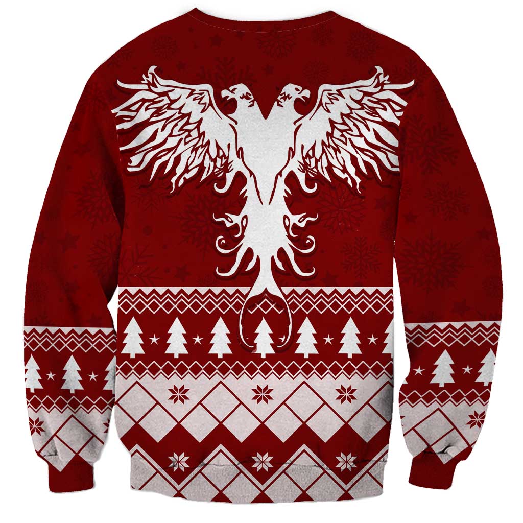 Albanian Eagle Simple Style Christmas Pattern Sweatshirt LT7