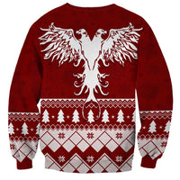 Albanian Eagle Simple Style Christmas Pattern Sweatshirt LT7