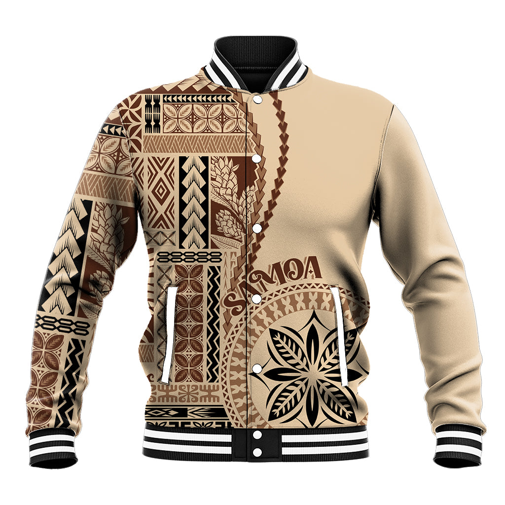 Samoa Siapo Motif Baseball Jacket Classic Style LT7 - Wonder Print Shop