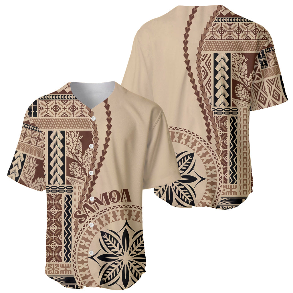 Samoa Siapo Motif Baseball Jersey Classic Style LT7 - Wonder Print Shop
