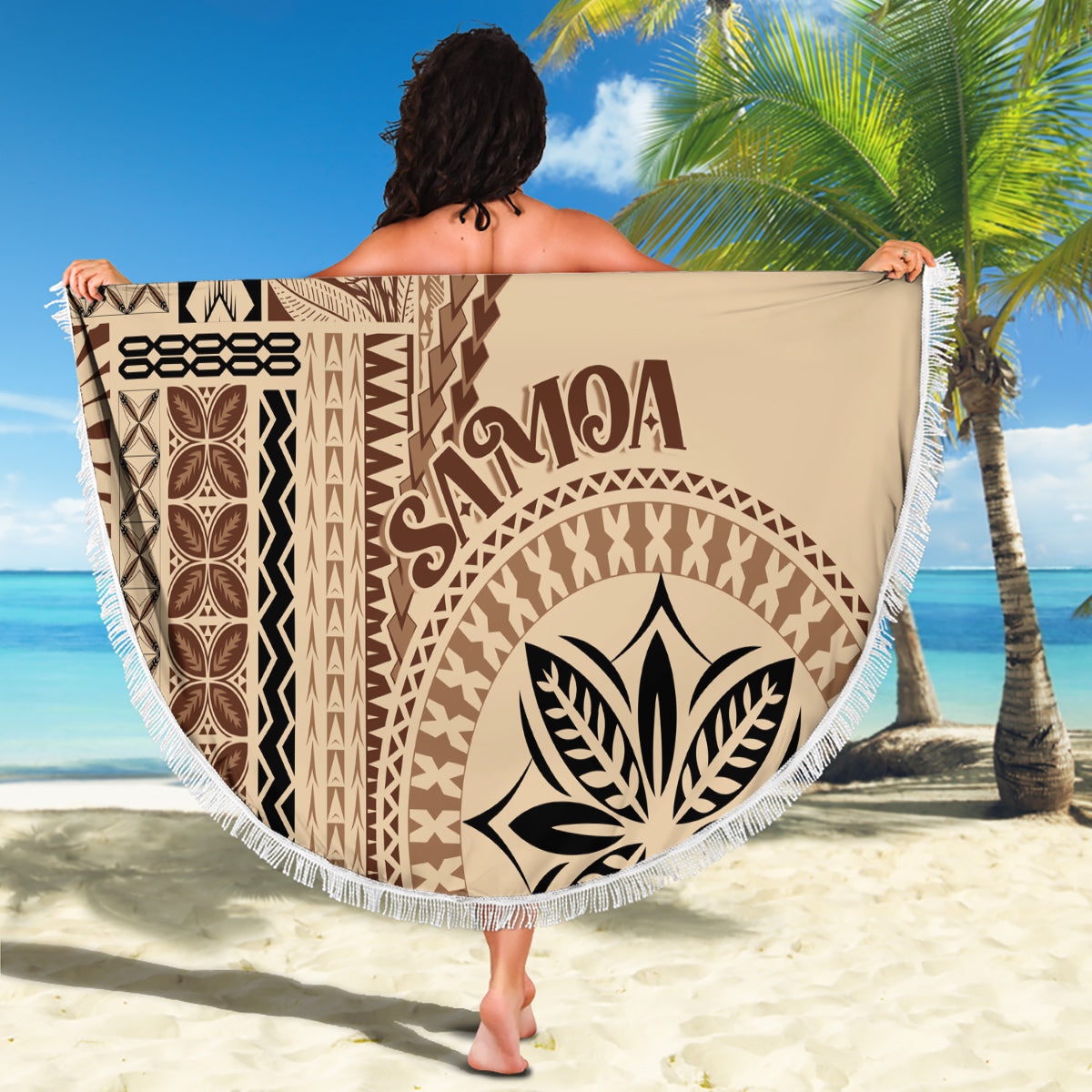 Samoa Siapo Motif Beach Blanket Classic Style LT7 - Wonder Print Shop
