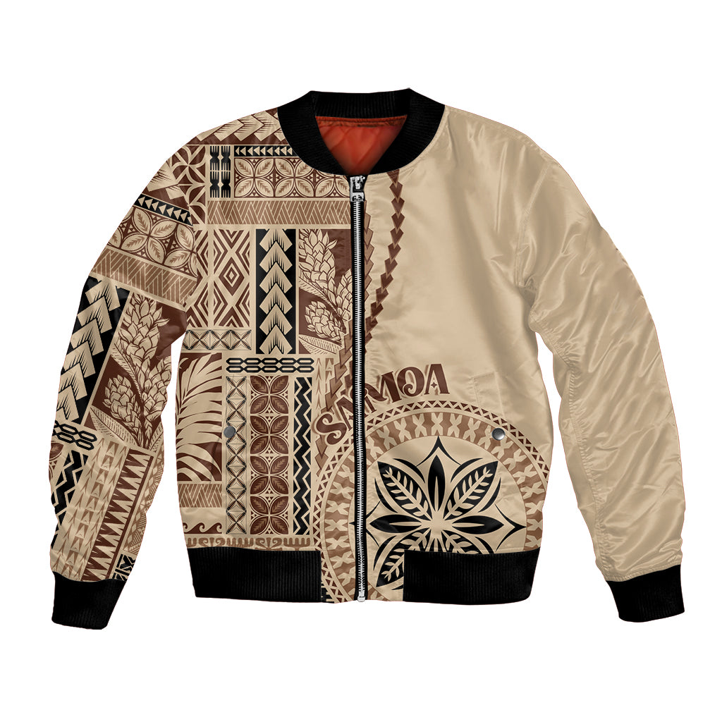 Samoa Siapo Motif Bomber Jacket Classic Style LT7 - Wonder Print Shop