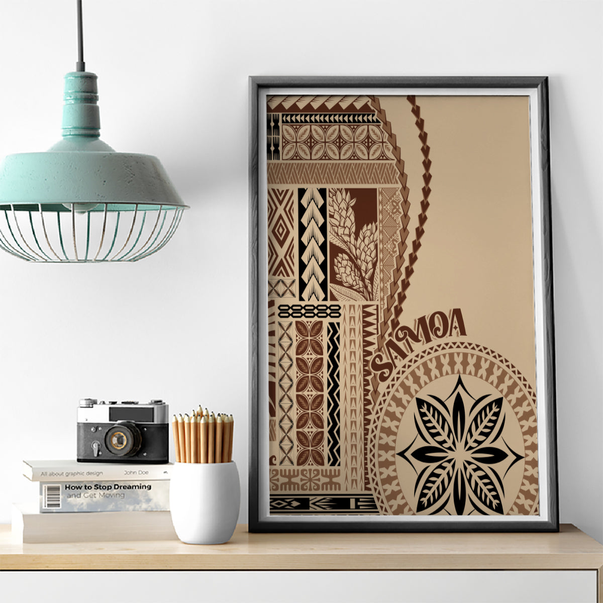 Samoa Siapo Motif Canvas Wall Art Classic Style LT7 - Wonder Print Shop