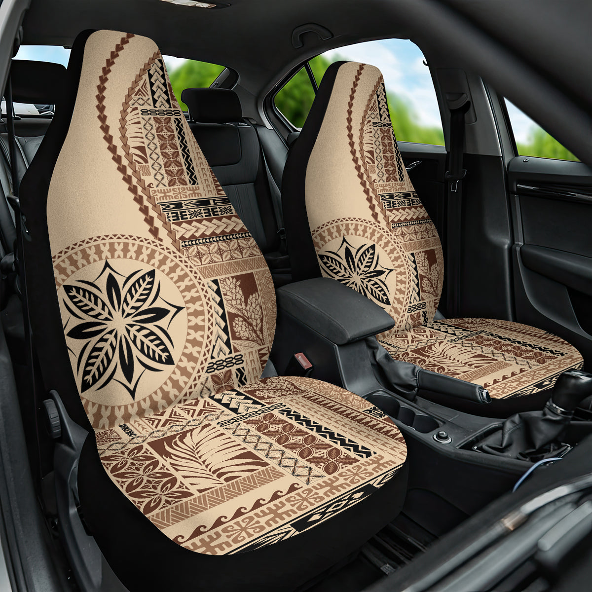 Samoa Siapo Motif Car Seat Cover Classic Style LT7 - Wonder Print Shop