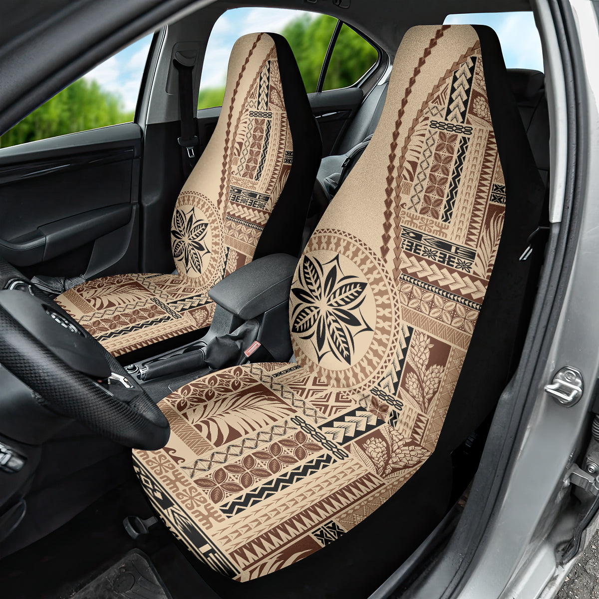 Samoa Siapo Motif Car Seat Cover Classic Style LT7 - Wonder Print Shop
