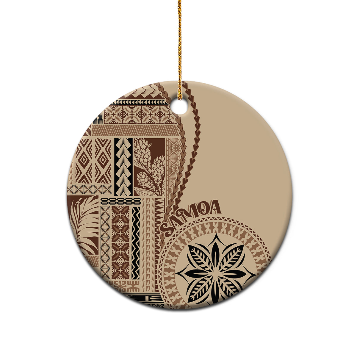 Samoa Siapo Motif Ceramic Ornament Classic Style LT7 - Wonder Print Shop