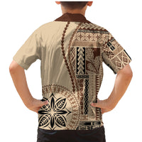 Samoa Siapo Motif Family Matching Mermaid Dress and Hawaiian Shirt Classic Style LT7 - Wonder Print Shop