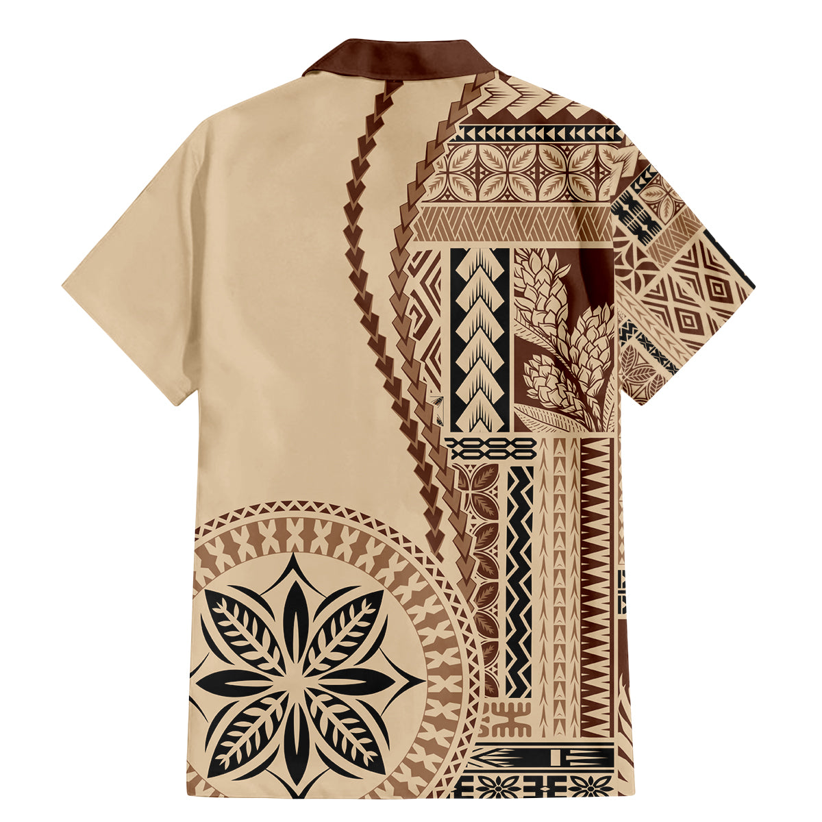 Samoa Siapo Motif Family Matching Mermaid Dress and Hawaiian Shirt Classic Style LT7 - Wonder Print Shop