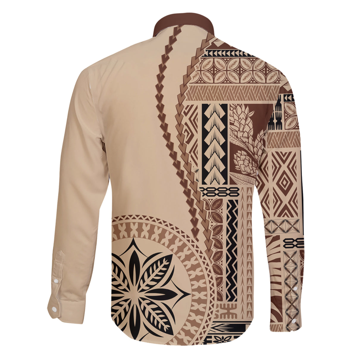 Samoa Siapo Motif Family Matching Short Sleeve Bodycon Dress and Hawaiian Shirt Classic Style - Wonder Print Shop