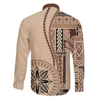 Samoa Siapo Motif Family Matching Short Sleeve Bodycon Dress and Hawaiian Shirt Classic Style - Wonder Print Shop