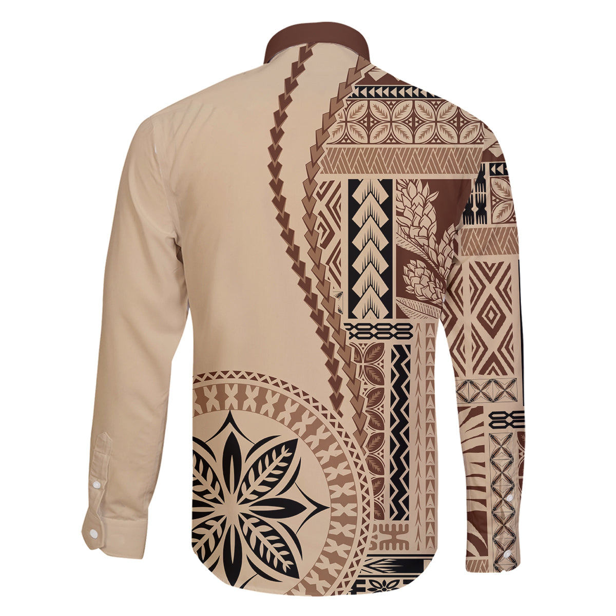 Samoa Siapo Motif Family Matching Tank Maxi Dress and Hawaiian Shirt Classic Style - Wonder Print Shop