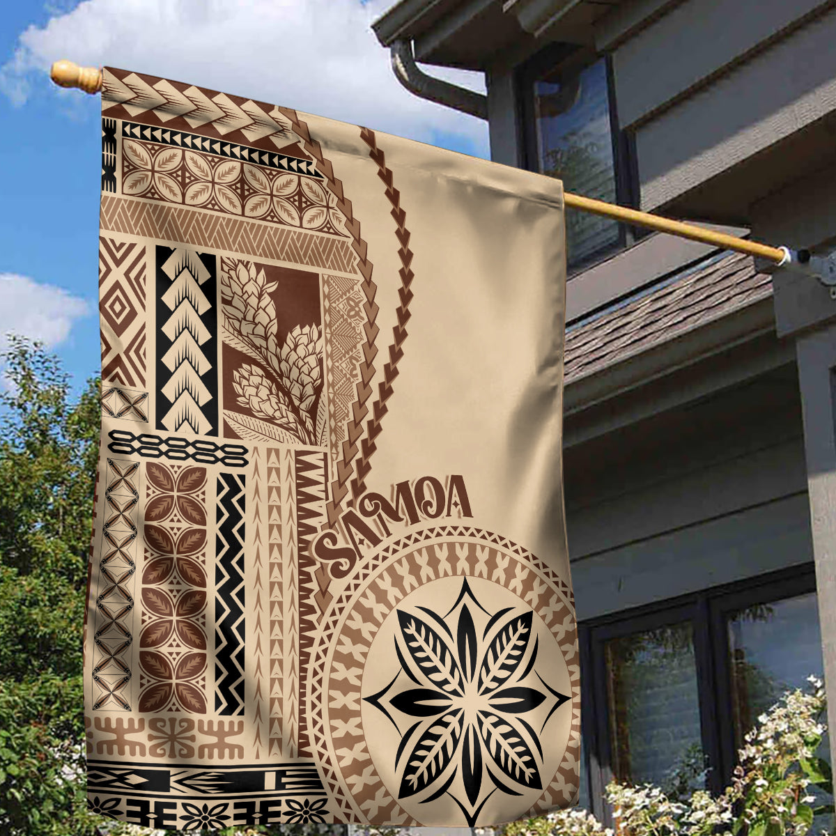 Samoa Siapo Motif Garden Flag Classic Style - Wonder Print Shop