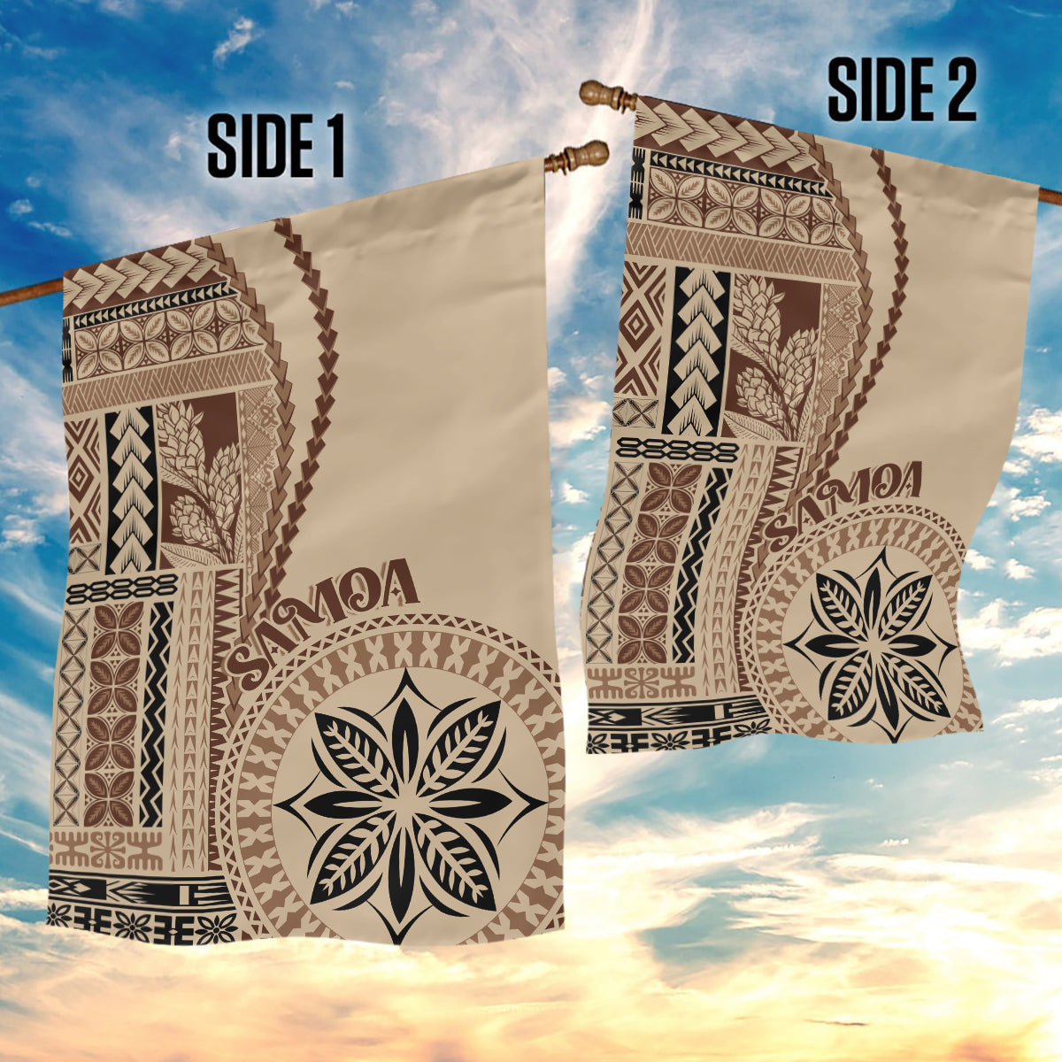 Samoa Siapo Motif Garden Flag Classic Style - Wonder Print Shop