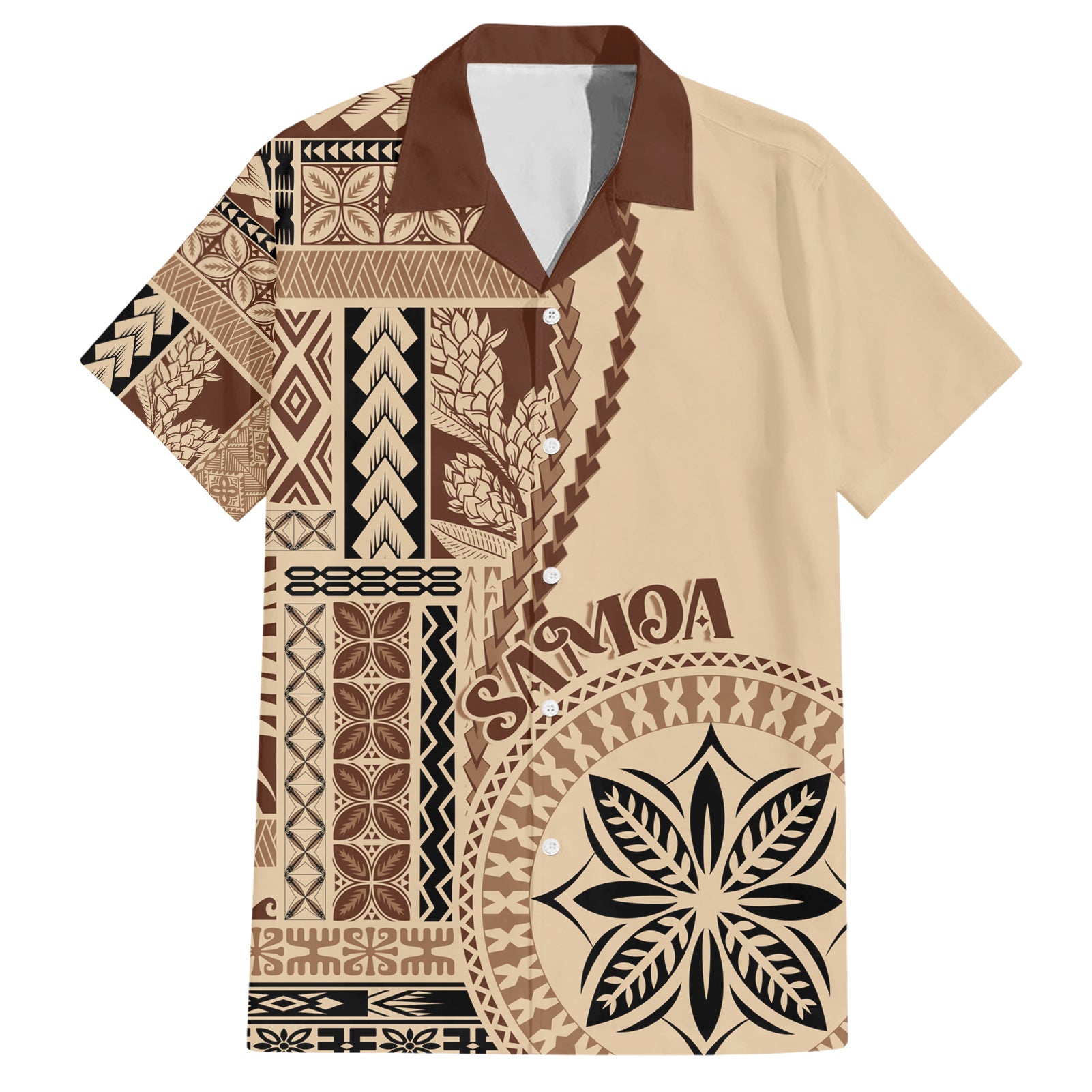 Samoa Siapo Motif Hawaiian Shirt Classic Style - Wonder Print Shop