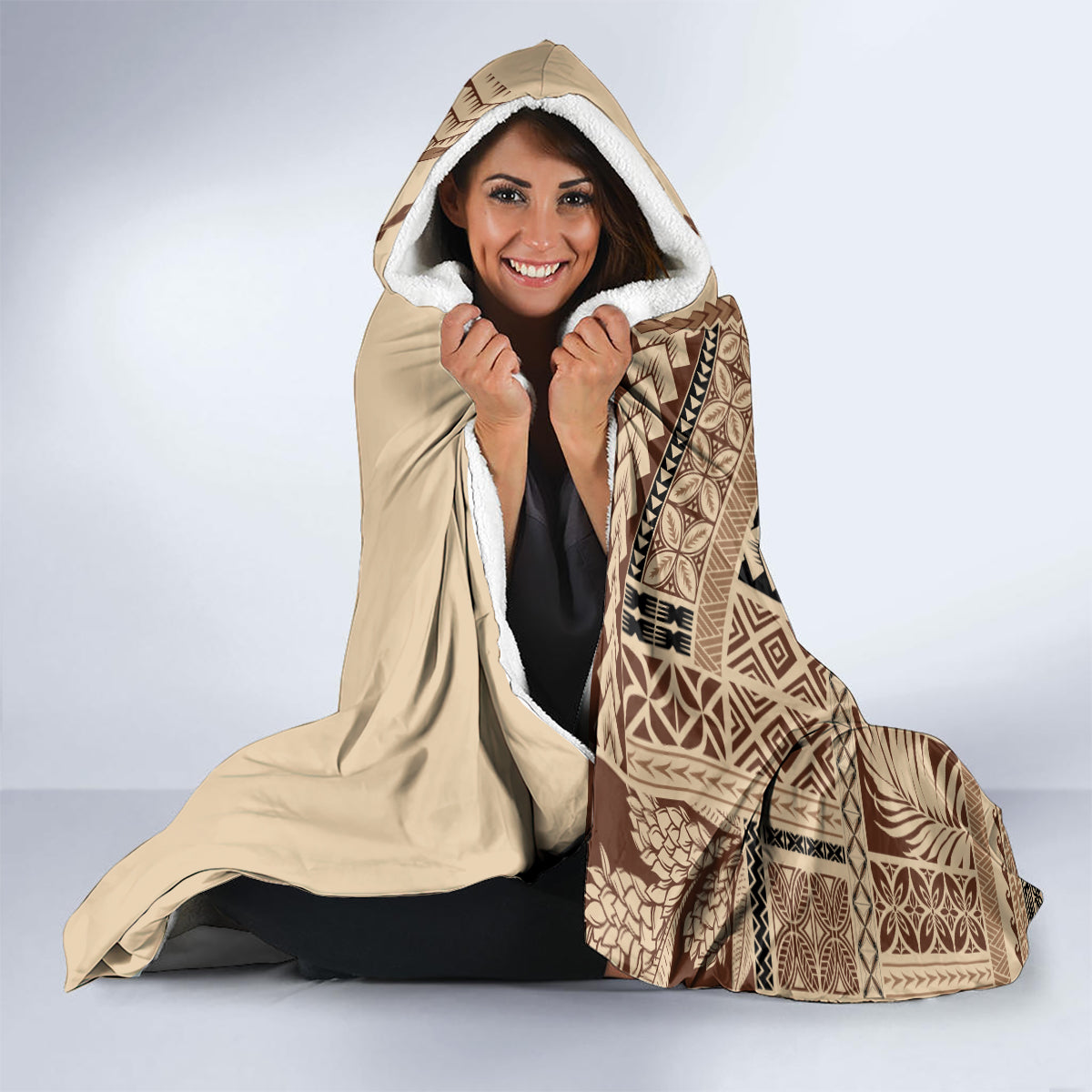 samoa-siapo-motif-hooded-blanket-classic-style