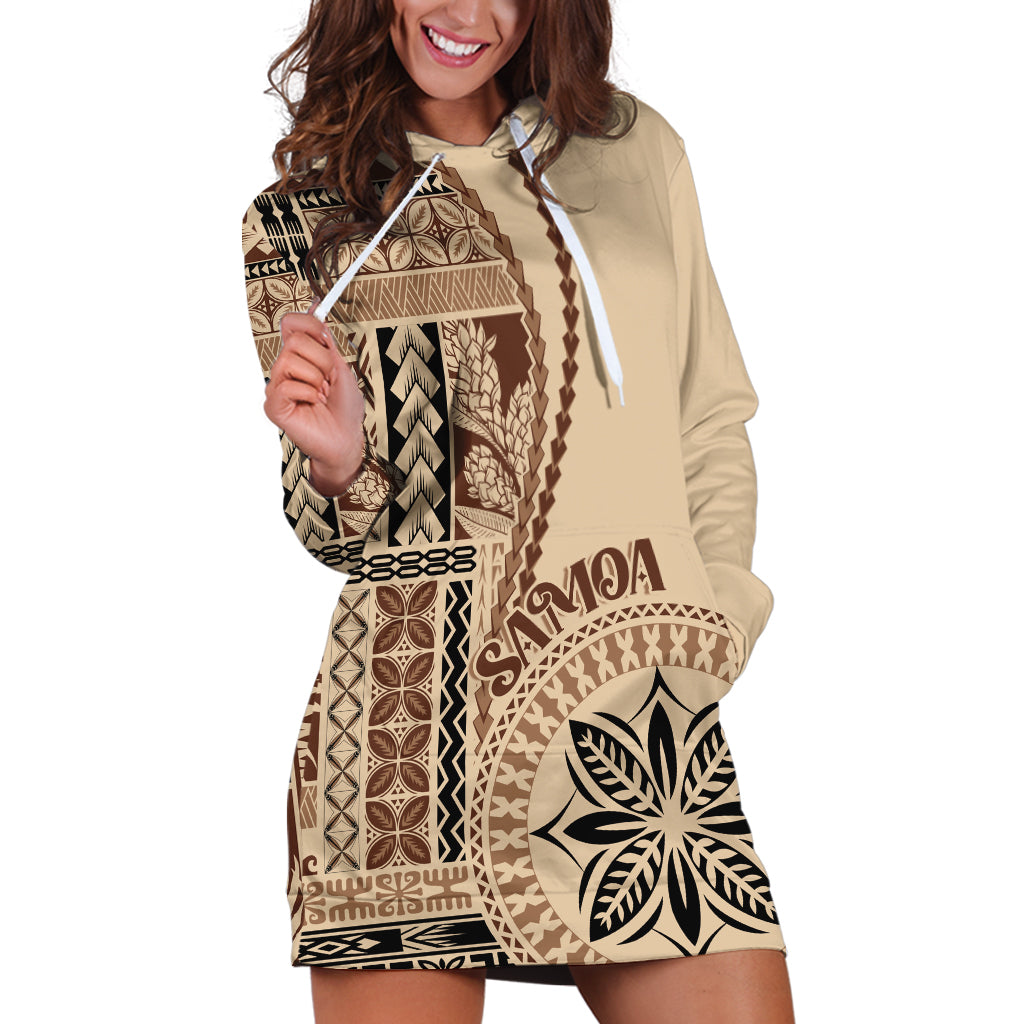 Samoa Siapo Motif Hoodie Dress Classic Style - Wonder Print Shop