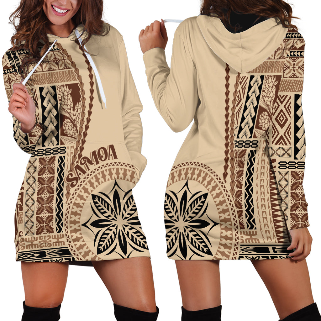 Samoa Siapo Motif Hoodie Dress Classic Style - Wonder Print Shop